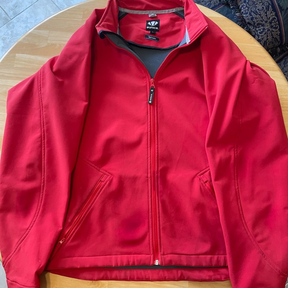 Red sunice tornado jacket